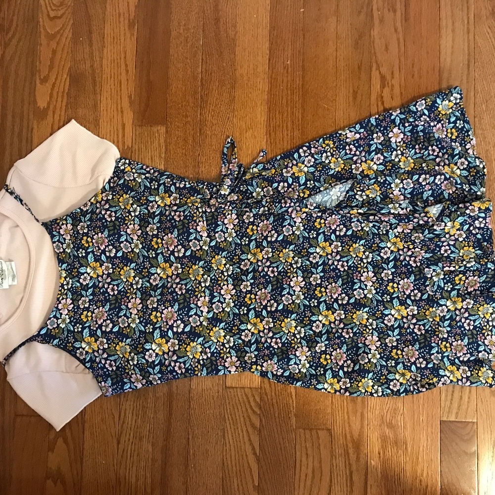 Rare Editions brand Pinafore Dress set size 14 kids